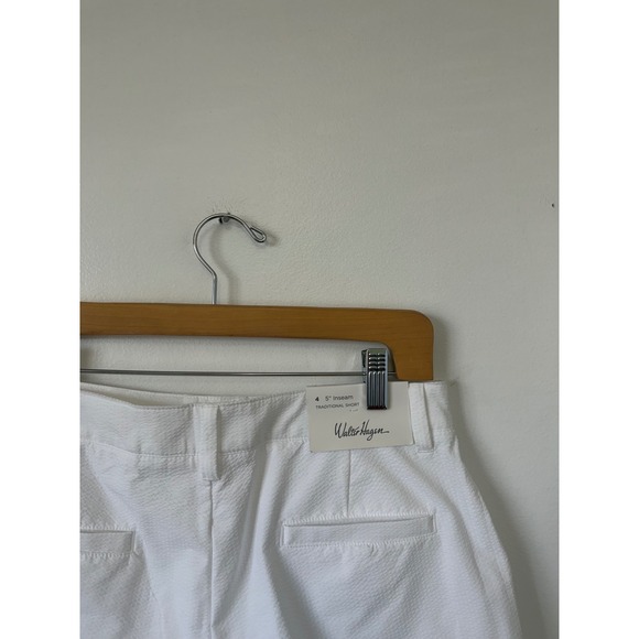 NWT Walter Hagen Seersucker Golf Shorts – White – Women's - size 4 - Picture 4 of 6